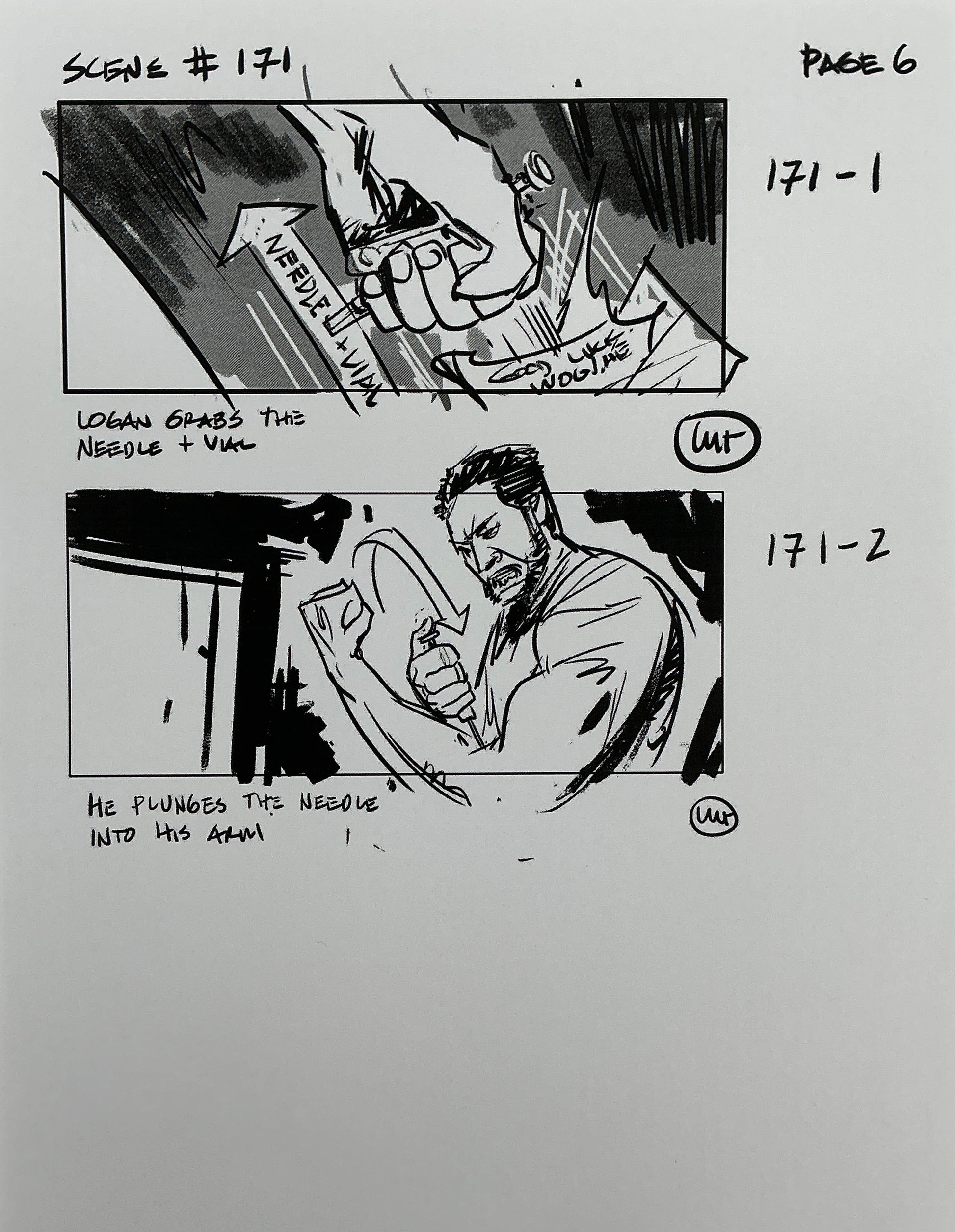 Storyboards Eden-Finale Scene 167 Logan (2017) Memorabilia Y'allywood Props 6