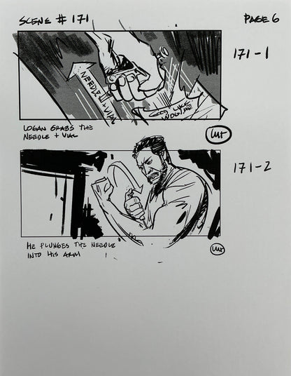 Storyboards Eden-Finale Scene 167 Logan (2017) Memorabilia Y'allywood Props 6