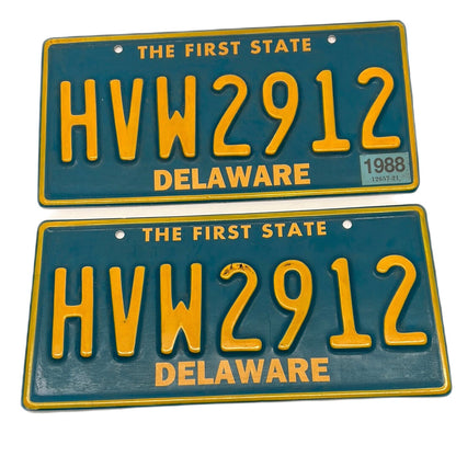 Delaware License Plates Just Mercy Movie Prop Y'allywood Props HVW2912  