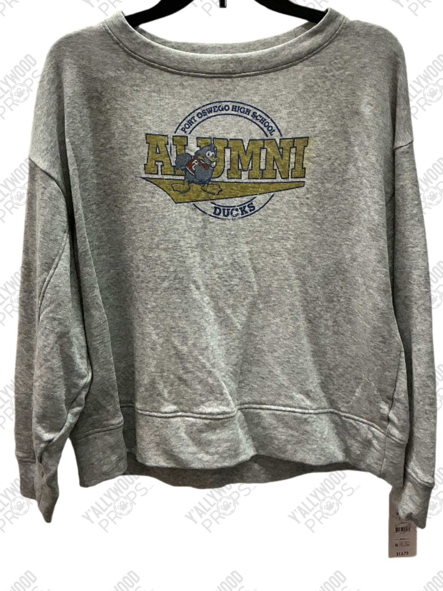 Port Oswego Alumni Sweatshirt Naomi (2022) Wearable Wardrobe Y'allywood Props