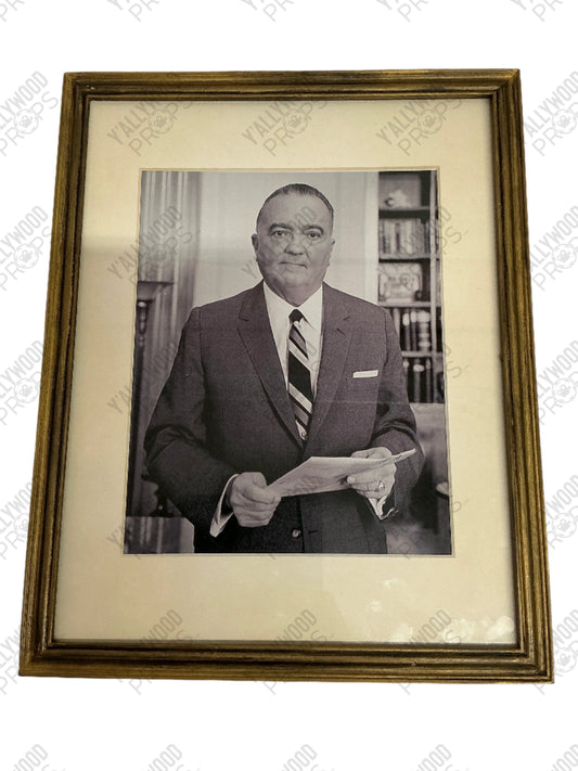 J. Edgar Hoover Framed Photo Mark Felt (2017) Y'allywood Props