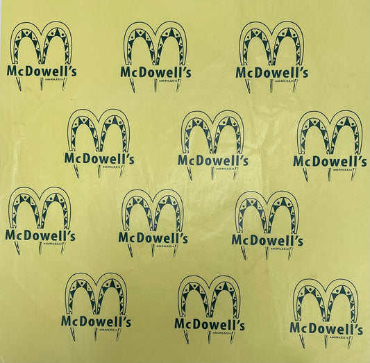 McDowell's Burger Wrap Coming 2 America (2021) Movie Prop Y'allywood Props