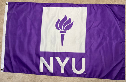 NYU Flag On-Screen Jumanji Next Level Movie Prop Atlanta Brick Co   