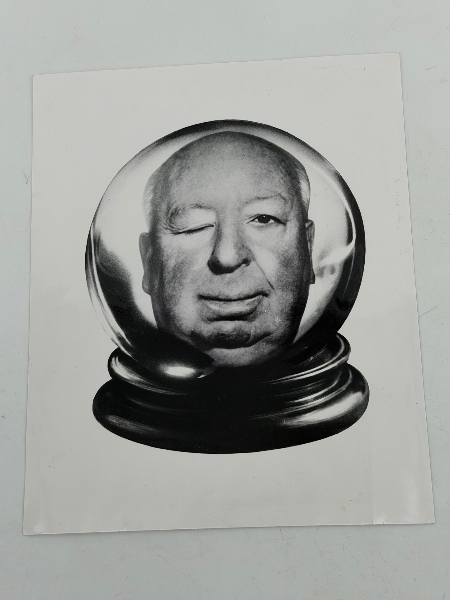 Alfred Hitchcock Photo from Universal Studios Art Dept Family Plot (1976) Movie Prop Y'allywood Props 8x10" Photo