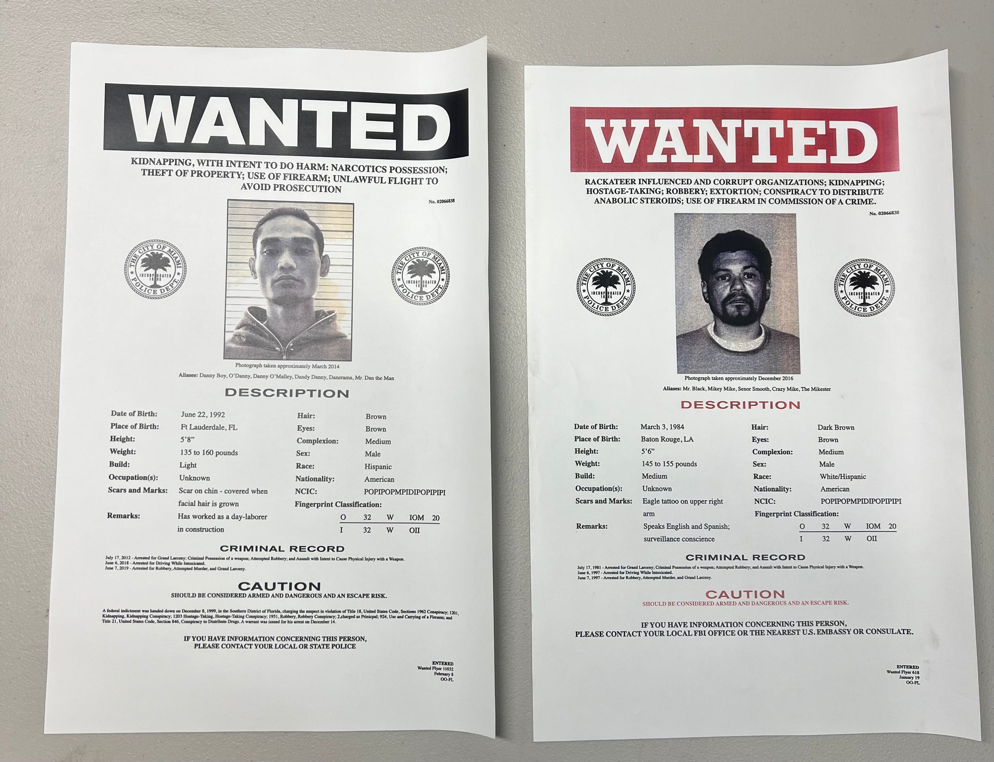 Wanted Posters Bad Boys For Life Movie Prop Y'allywood Props   