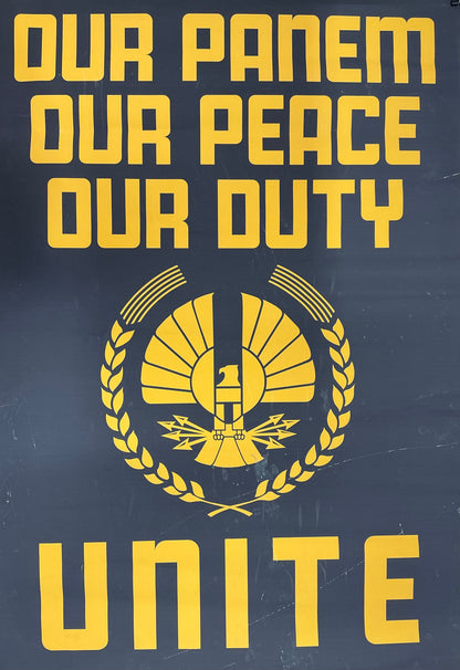 Small Panem Unite Poster The Hunger Games: Mockingjay Part 2 (2015) Movie Prop Y'allywood Props Poster B