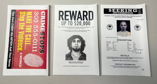 Wanted Posters Bad Boys For Life Movie Prop Y'allywood Props   