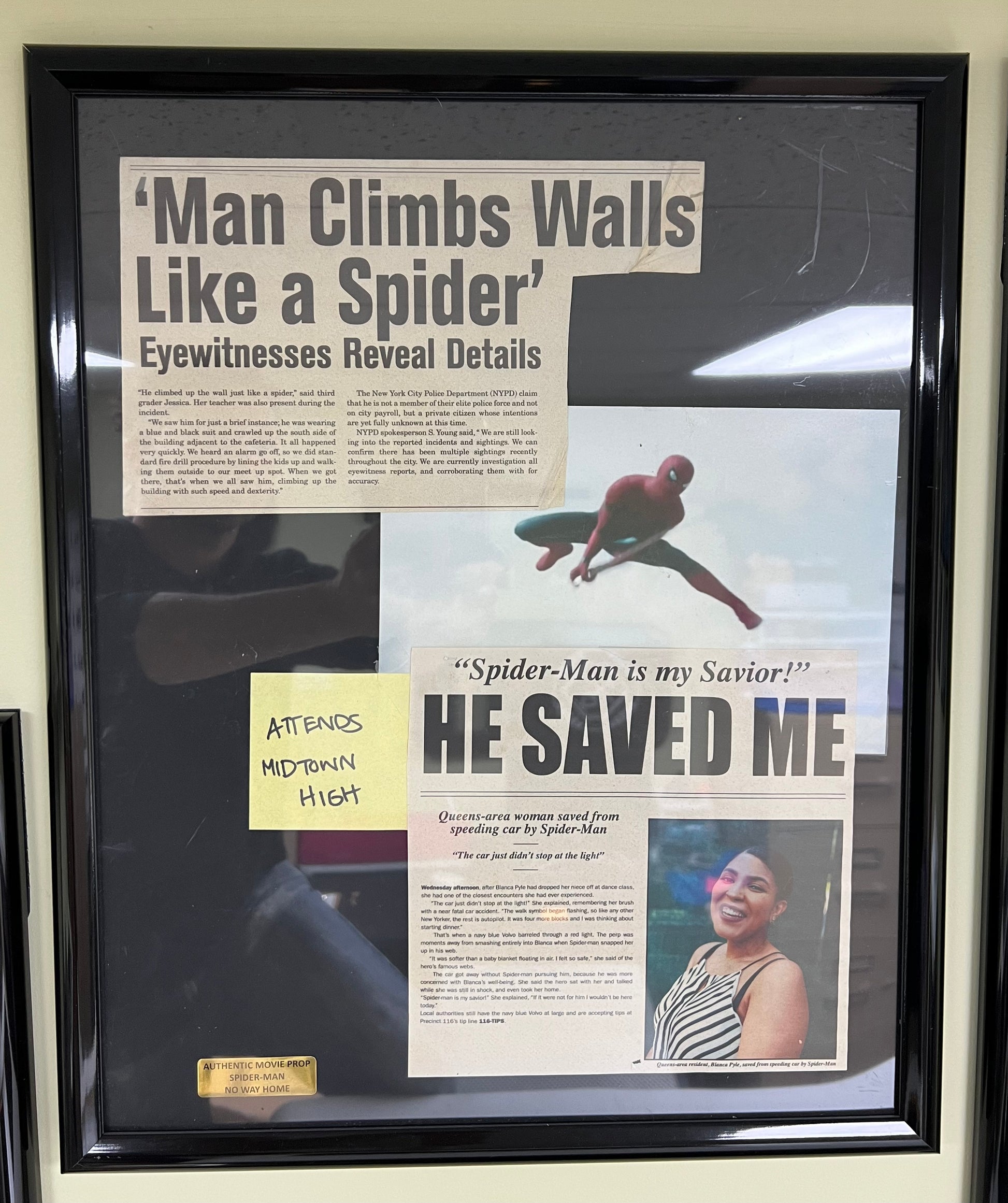 James Jonah Jameson Clippings Spider-man: No Way Home Movie Prop Y'allywood Props   