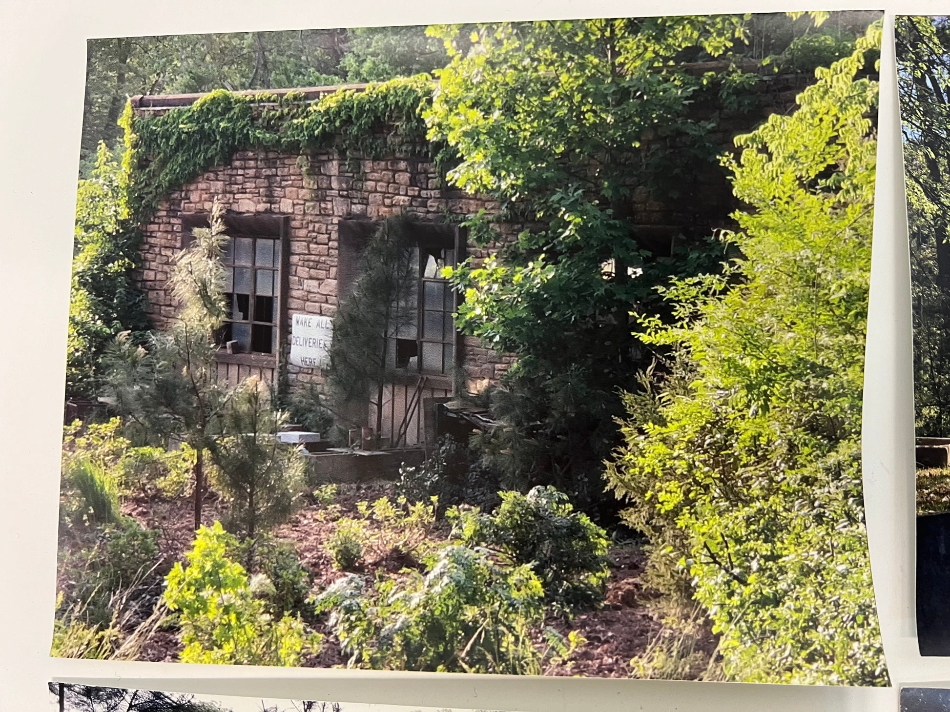 Graveyard Photos The Outsider S1E5 Movie Prop Atlanta Brick Co OH Picture w/ Closeup of Building  