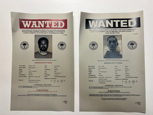 Wanted Posters Bad Boys For Life Movie Prop Y'allywood Props   