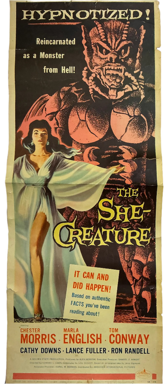 The She-Creature Movie Insert Poster 14x36" (1956) Memorabilia Y'allywood Props