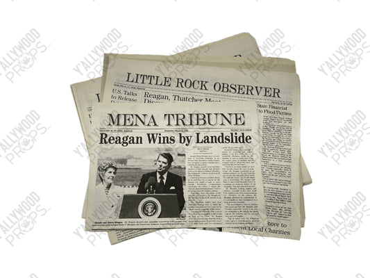 Reagan Newspapers American Made (2017) Movie Prop Y'allywood Props
