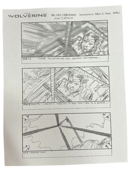 Storyboards  Eden Scene 161-168 Logan (2017)