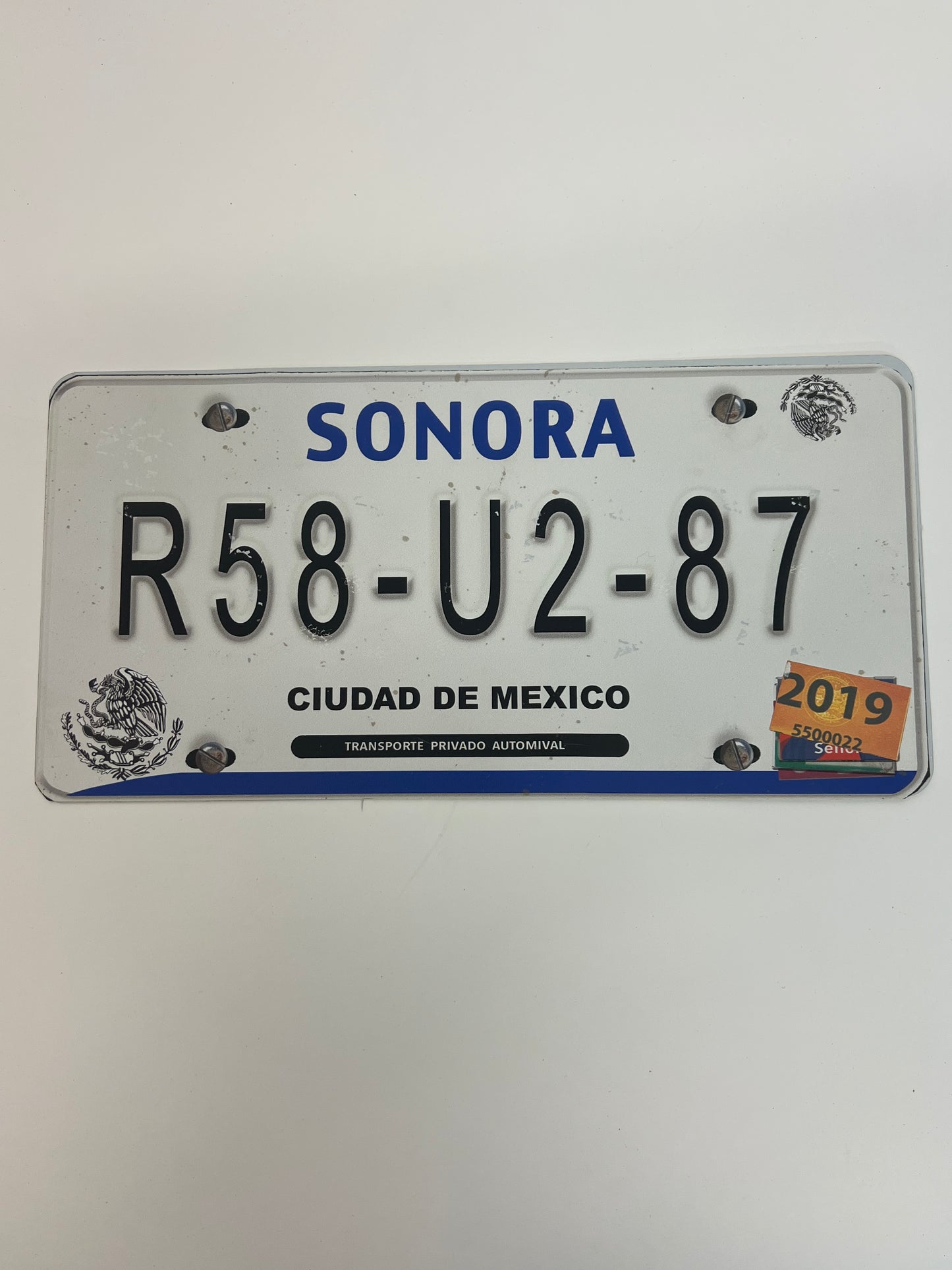 Mexican Car’s License Plate S5E1 Cobra Kai Movie Prop Y'allywood Props R58-U2-87 Not On Screen  