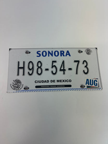 Mexican Car’s License Plate S5E1 Cobra Kai Movie Prop Y'allywood Props H98-54-73 AUG Sticker Only, No Plate  