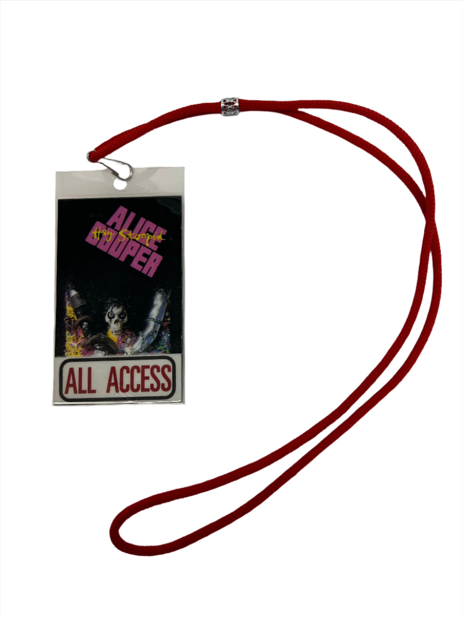 Alice Cooper All Access Pass Wayne’s World Movie Prop Atlanta Brick Co   