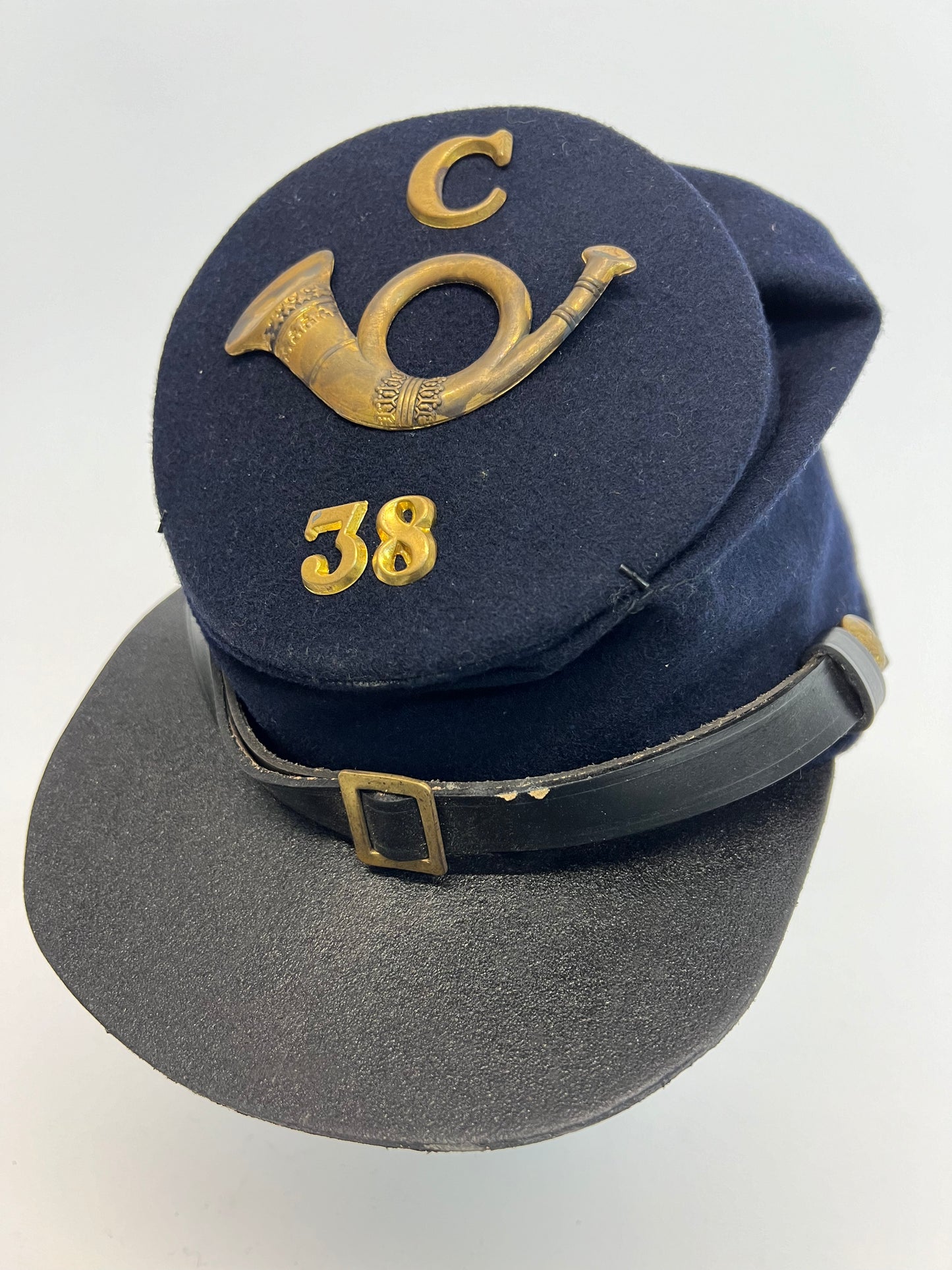 US Union Soldier Forage Cap Emancipation Movie Prop Y'allywood Props Large C 38 Infantry Insignia Good Condition  