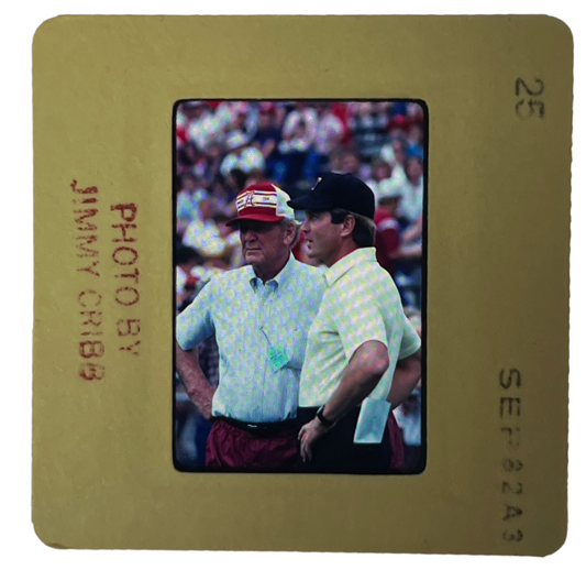 Jimmy Cribb Original Alabama Crimson vs Tennessee 1982 Tide 35mm Slide Bear Bryant sports memorabilia Y'allywood Props Bear Bryant 1982 vs Tennessee
