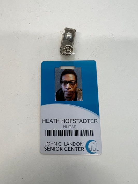 Heath Hofstadter's ID Badge The Outsider Movie Prop Atlanta Brick Co   