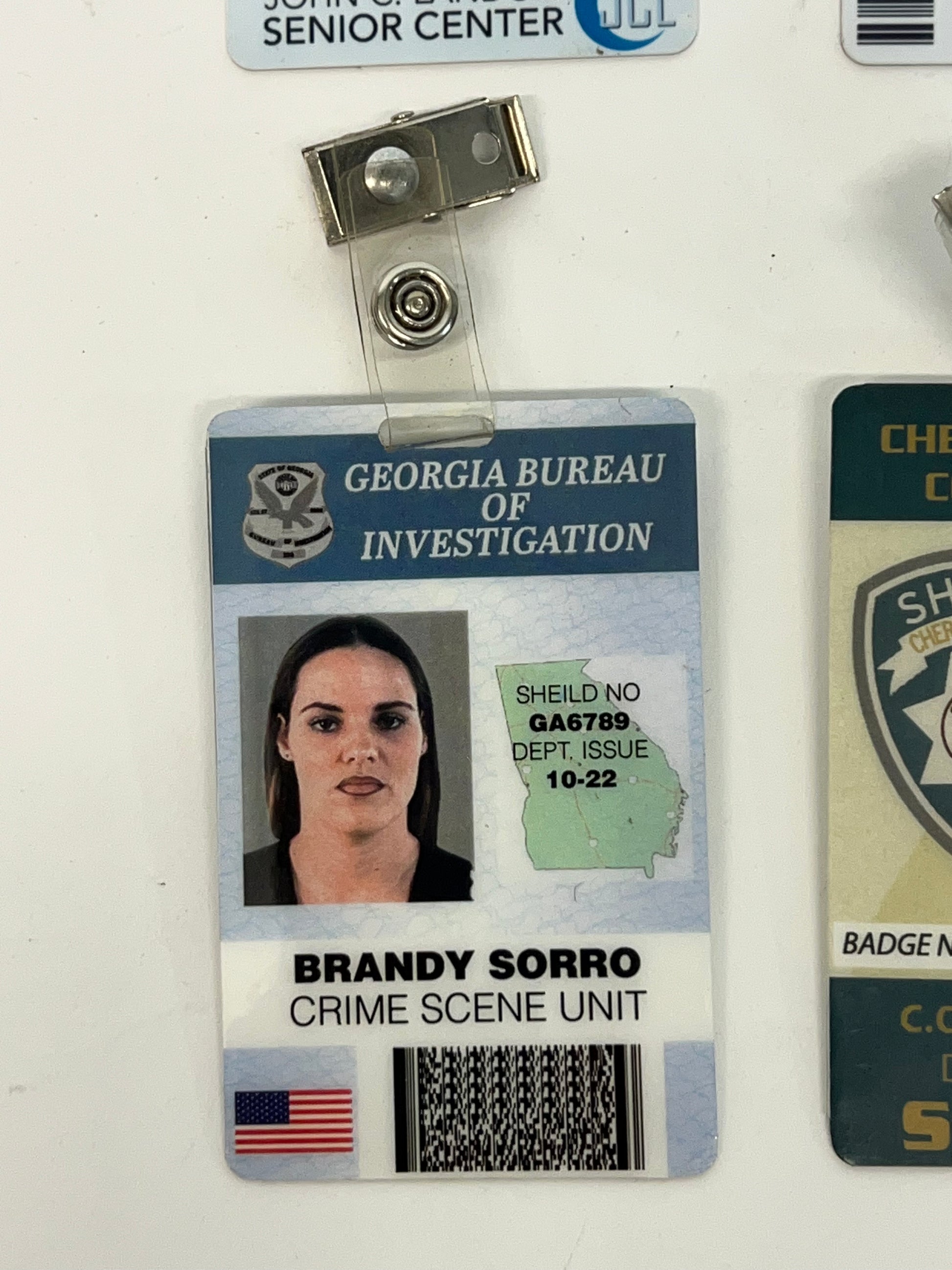 ID Badges The Outsider Movie Prop Atlanta Brick Co Brandy Sorro  