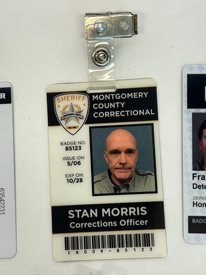 ID Badges The Outsider Movie Prop Atlanta Brick Co Stan Morris  