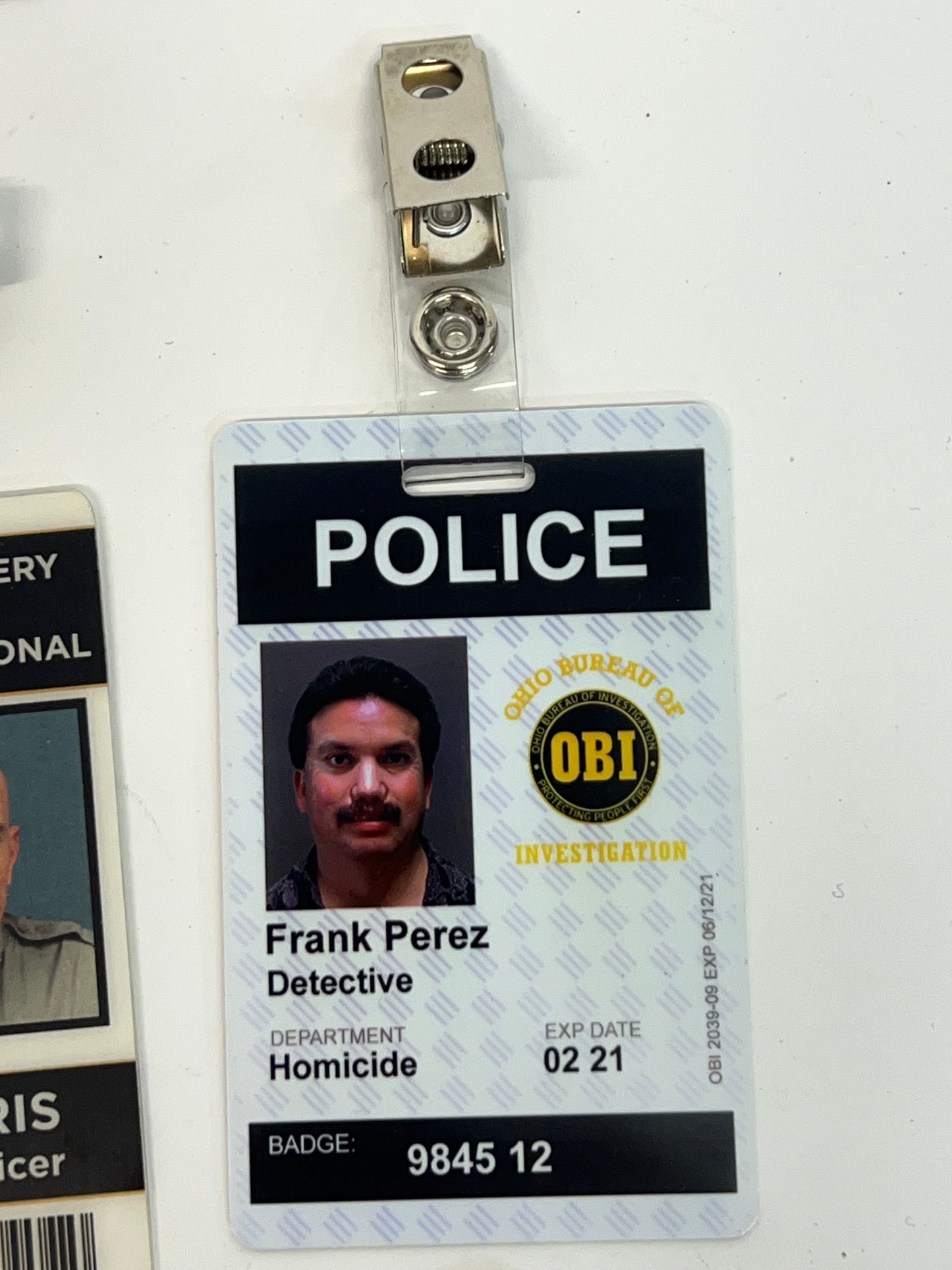 ID Badges The Outsider Movie Prop Atlanta Brick Co Frank Perez  