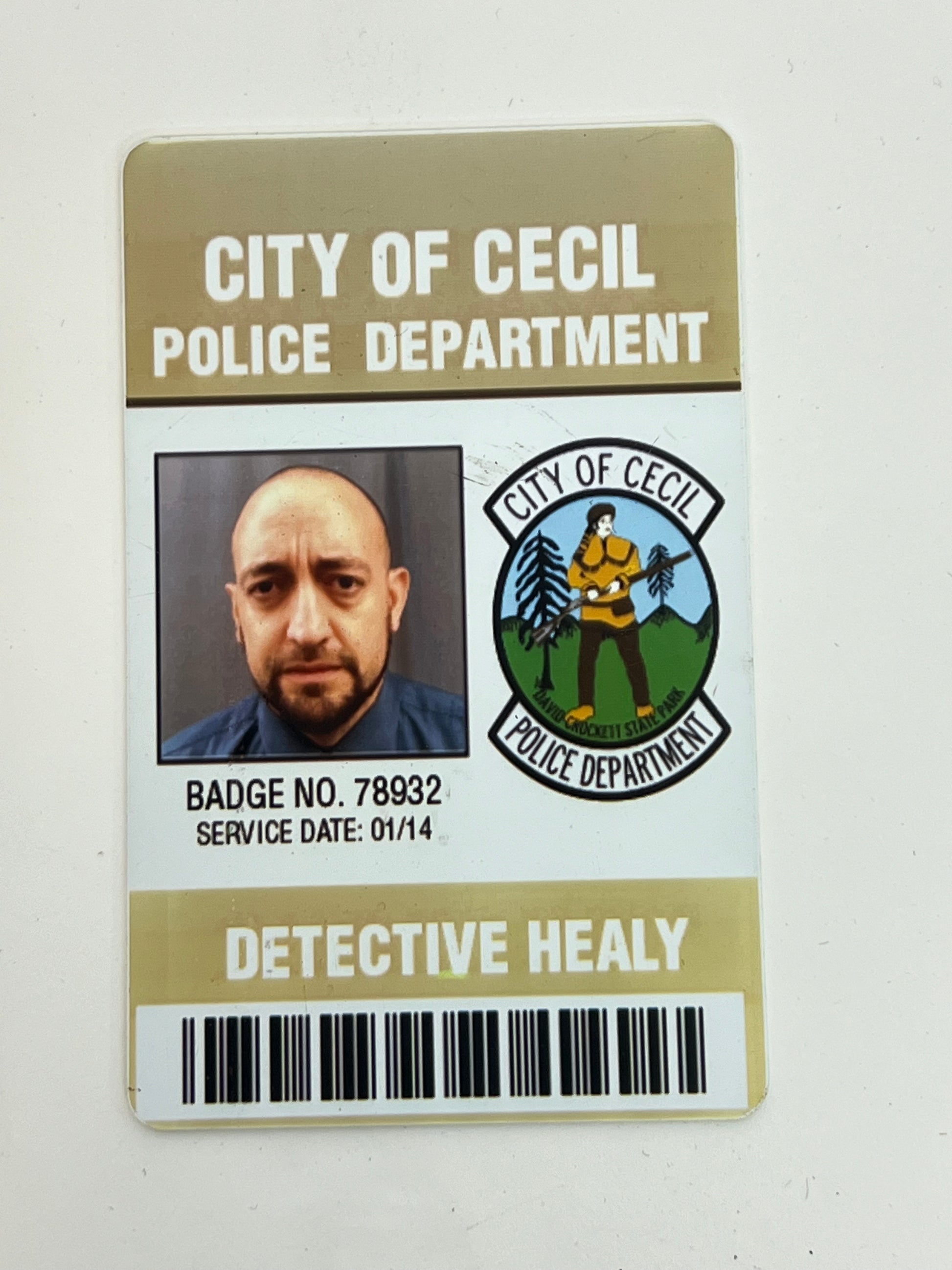 ID Badges The Outsider Movie Prop Atlanta Brick Co Detective Healy  