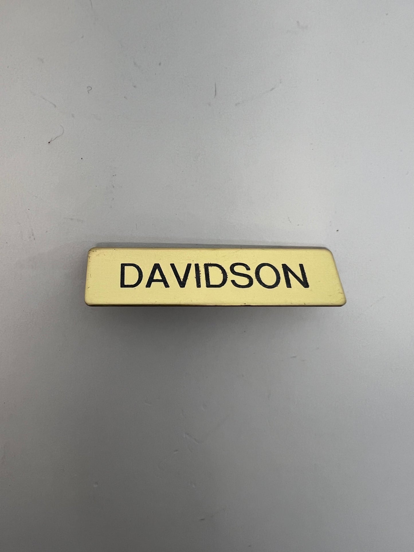 Name Badges from Stephen King's The Outsider Movie Prop Atlanta Brick Co Davidson Pin Back  