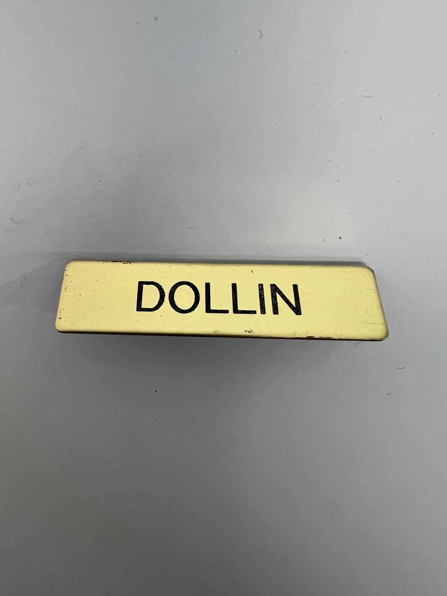 Name Badges from Stephen King's The Outsider Movie Prop Atlanta Brick Co Dollin Pin Back  