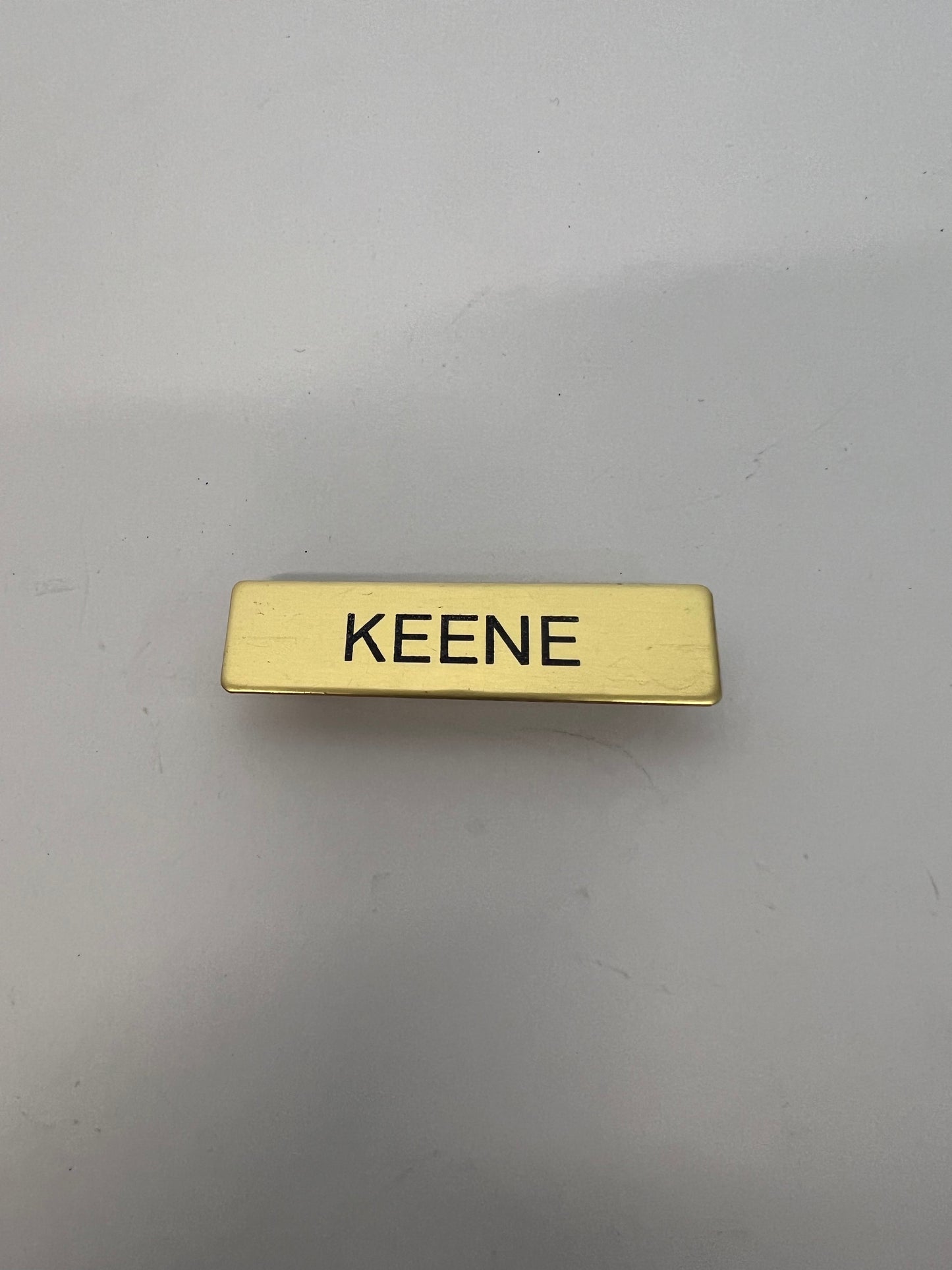 Name Badges from Stephen King's The Outsider Movie Prop Atlanta Brick Co Keene Pin Back  