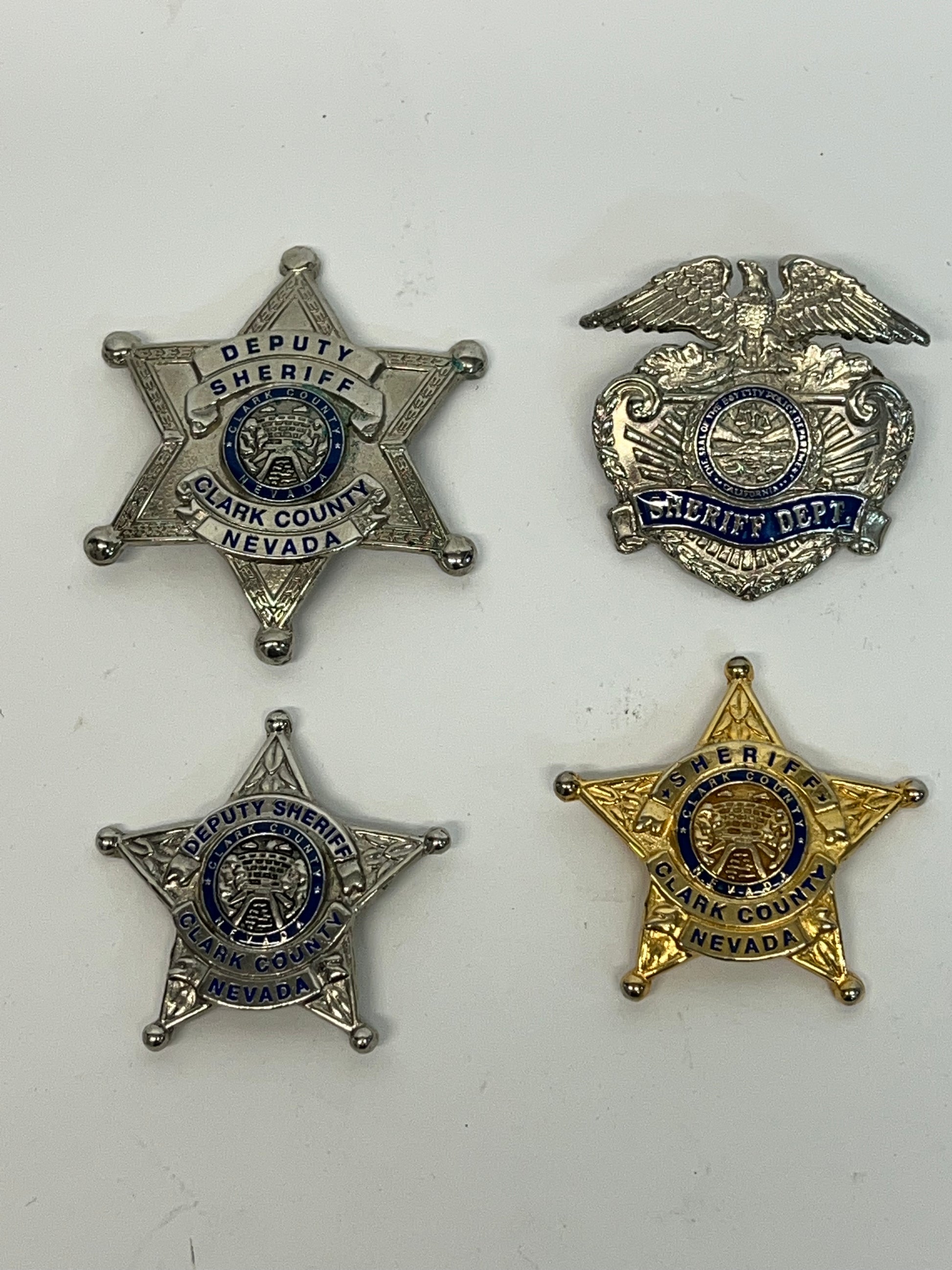 Sheriff Badges 2003 Las Vegas TV Series Movie Prop Y'allywood Props   