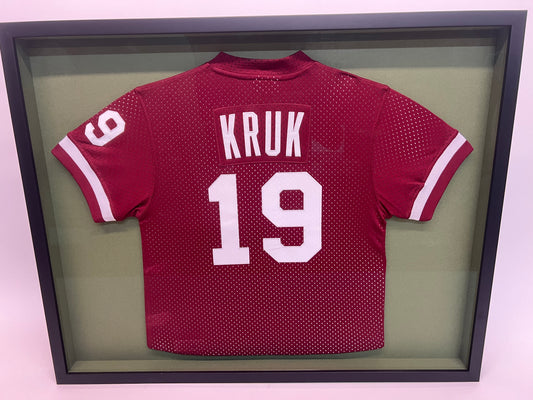 John Kruk Jersey from Benicio del Toro's Home Office in Reptile Movie Prop Y'allywood Props   