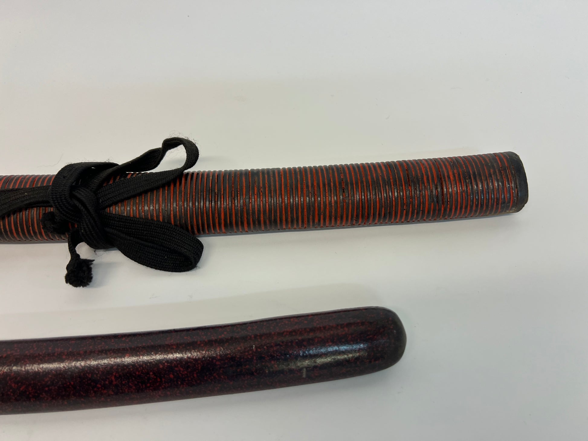 Daisho Set Katana & Wakizashi Dark Red Swords 47 Ronin (2013) Movie Prop Y'allywood Props   