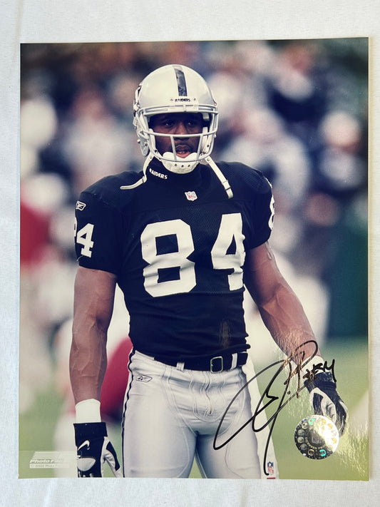 Jerry Porter Oakland Raiders NFL Signed 8x10 sports memorabilia Y'allywood Props