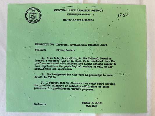 CIA UFO Document American Made (2017) Movie Prop Y'allywood Props