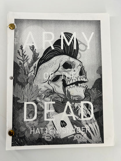 Zack Snyder's Army of the Dead (2021) Production Used Script/Screenplay Film Memorabilia Y'allywood Props