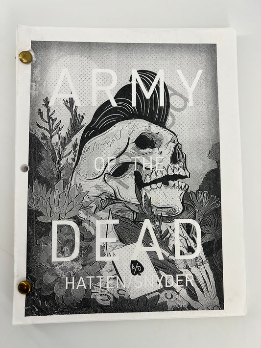 Zack Snyder's Army of the Dead (2021) Production Used Script/Screenplay