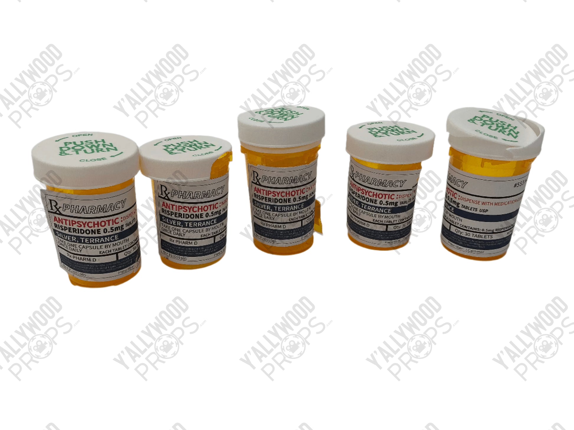Terry Silver's Prescription Bottles S4E8 Cobra Kai Movie Prop Y'allywood Props
