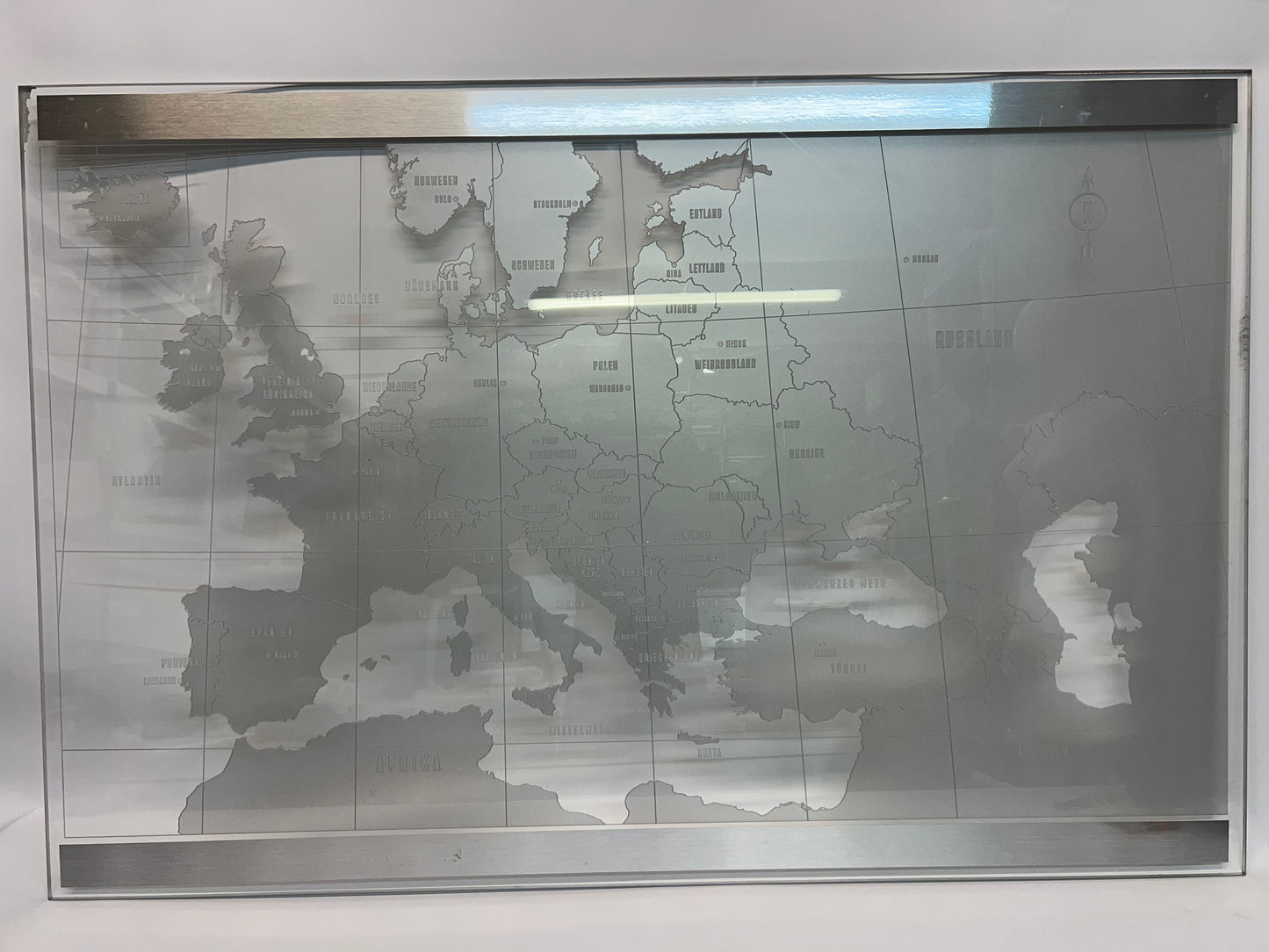 Acrylic World Map from Captain America: Civil War Movie Prop Atlanta Brick Co   