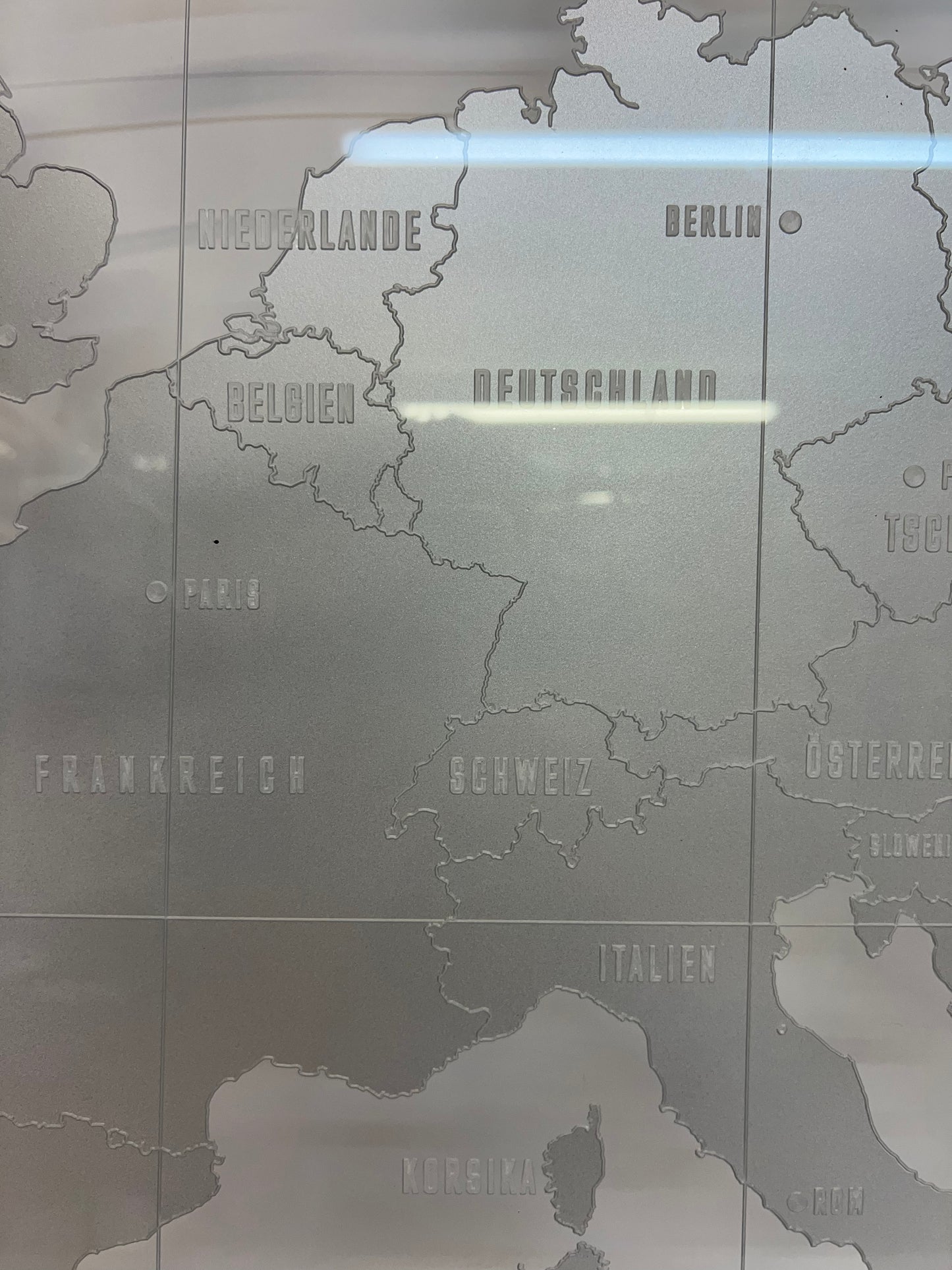 Acrylic World Map from Captain America: Civil War Movie Prop Atlanta Brick Co   