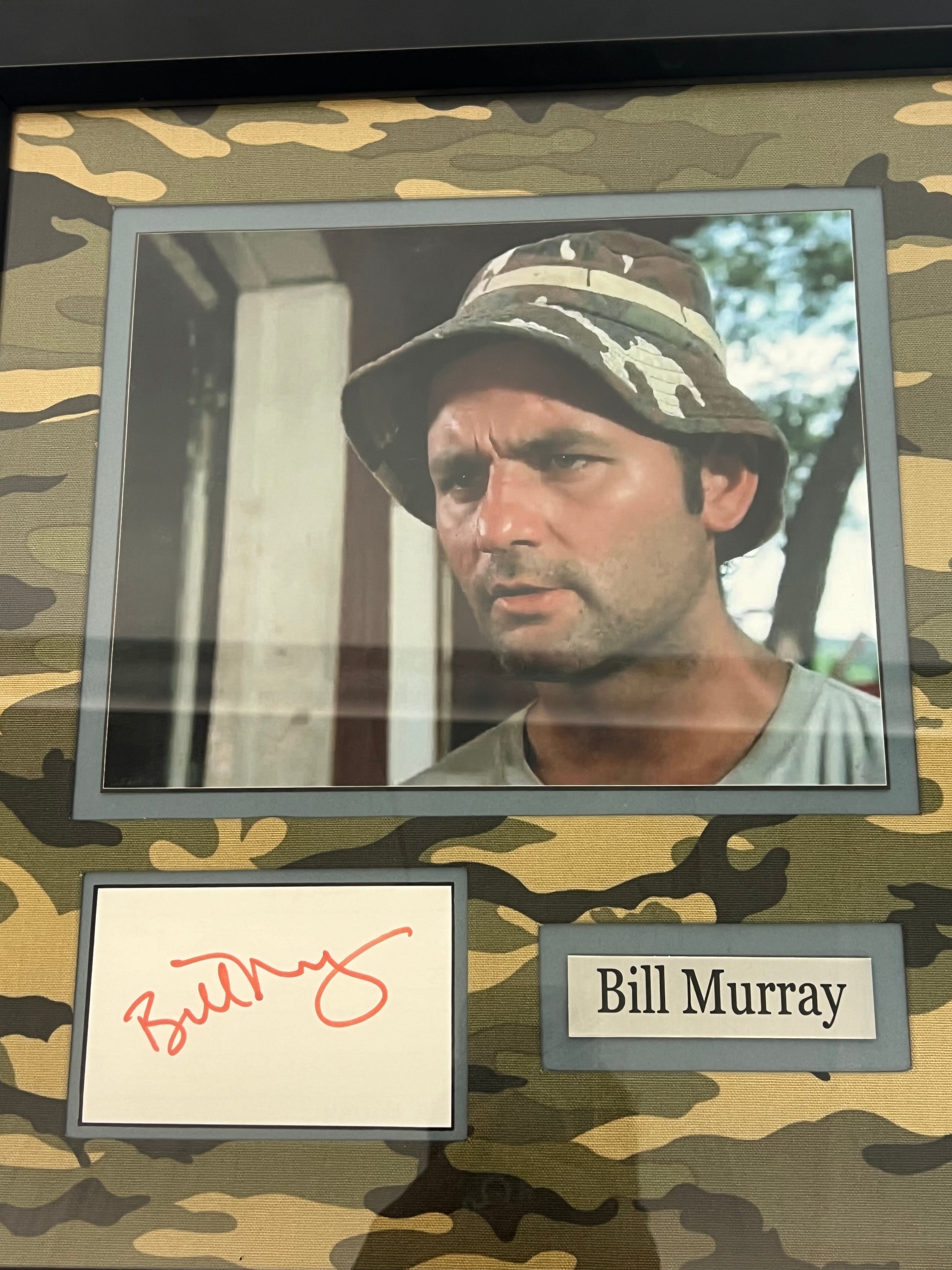 Bill Murray Autograph Display, Caddyshack Memorabilia Y'allywood Props   