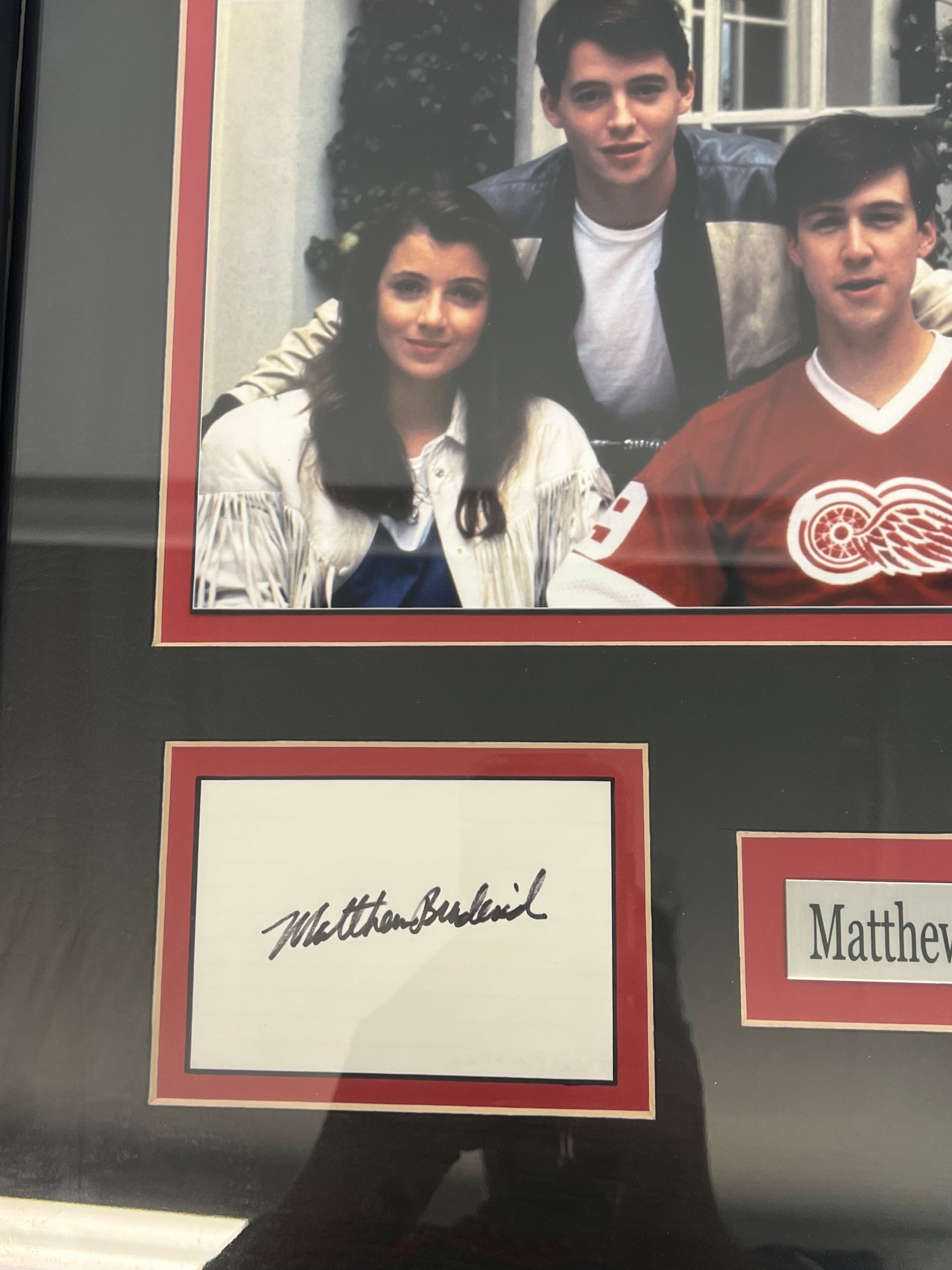 Matthew Broderick Autograph Display Memorabilia Y'allywood Props   