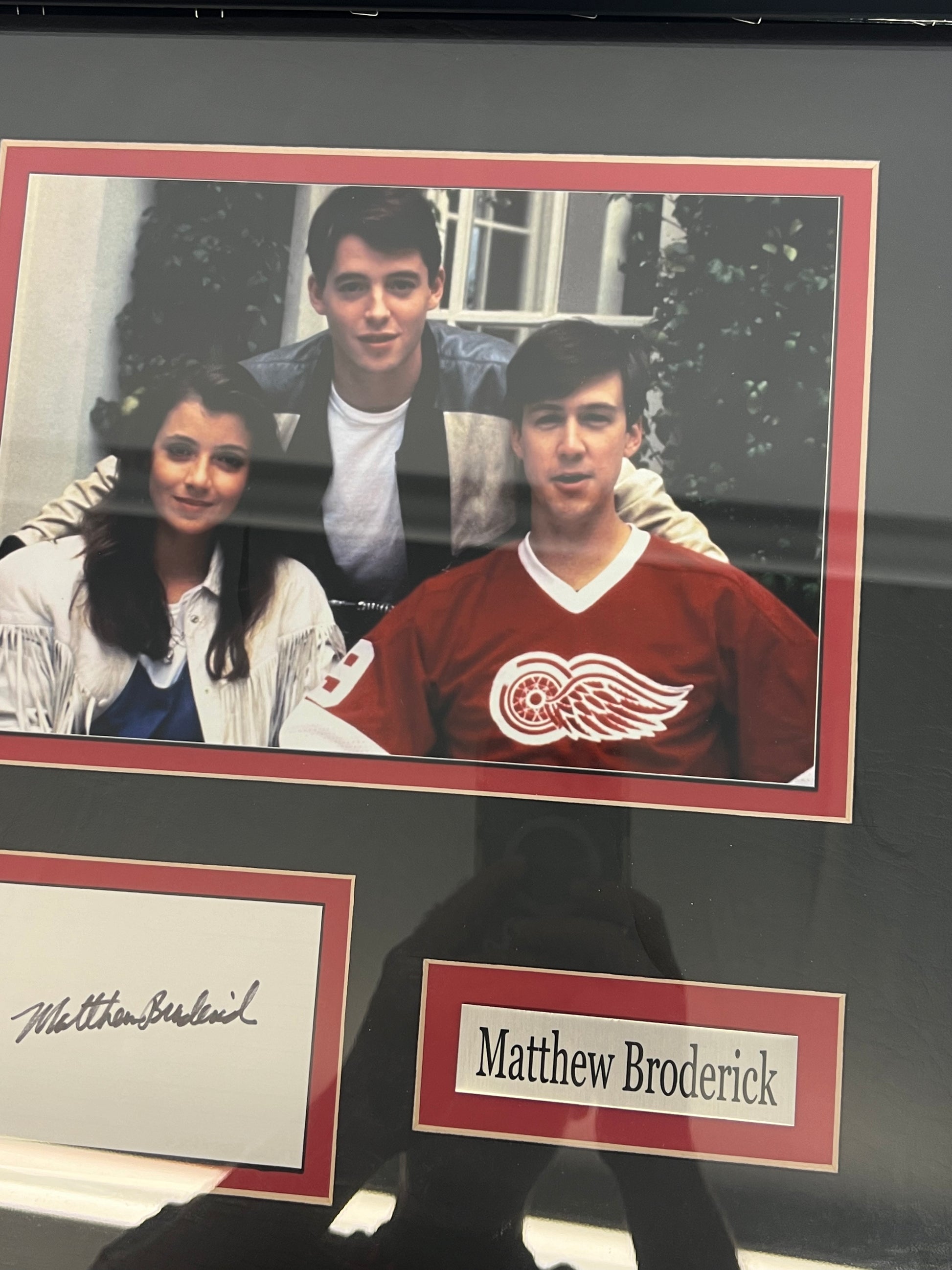 Matthew Broderick Autograph Display Memorabilia Y'allywood Props   