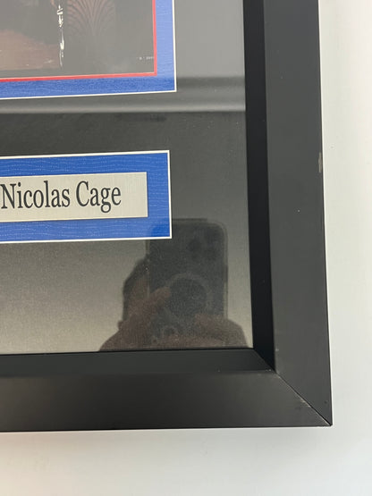 Nicolas Cage Autograph Display, Gone in 60 Seconds Memorabilia Y'allywood Props   