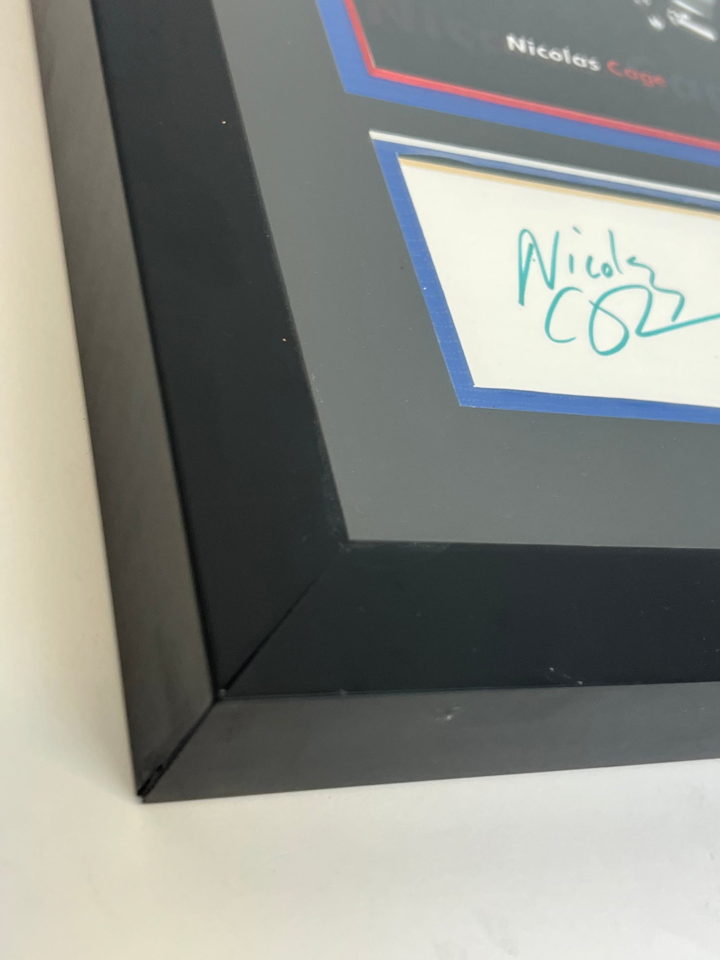 Nicolas Cage Autograph Display, Gone in 60 Seconds Memorabilia Y'allywood Props   