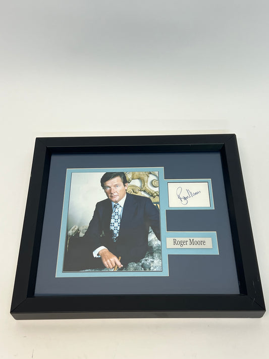 Roger Moore Autograph Display Memorabilia Y'allywood Props   