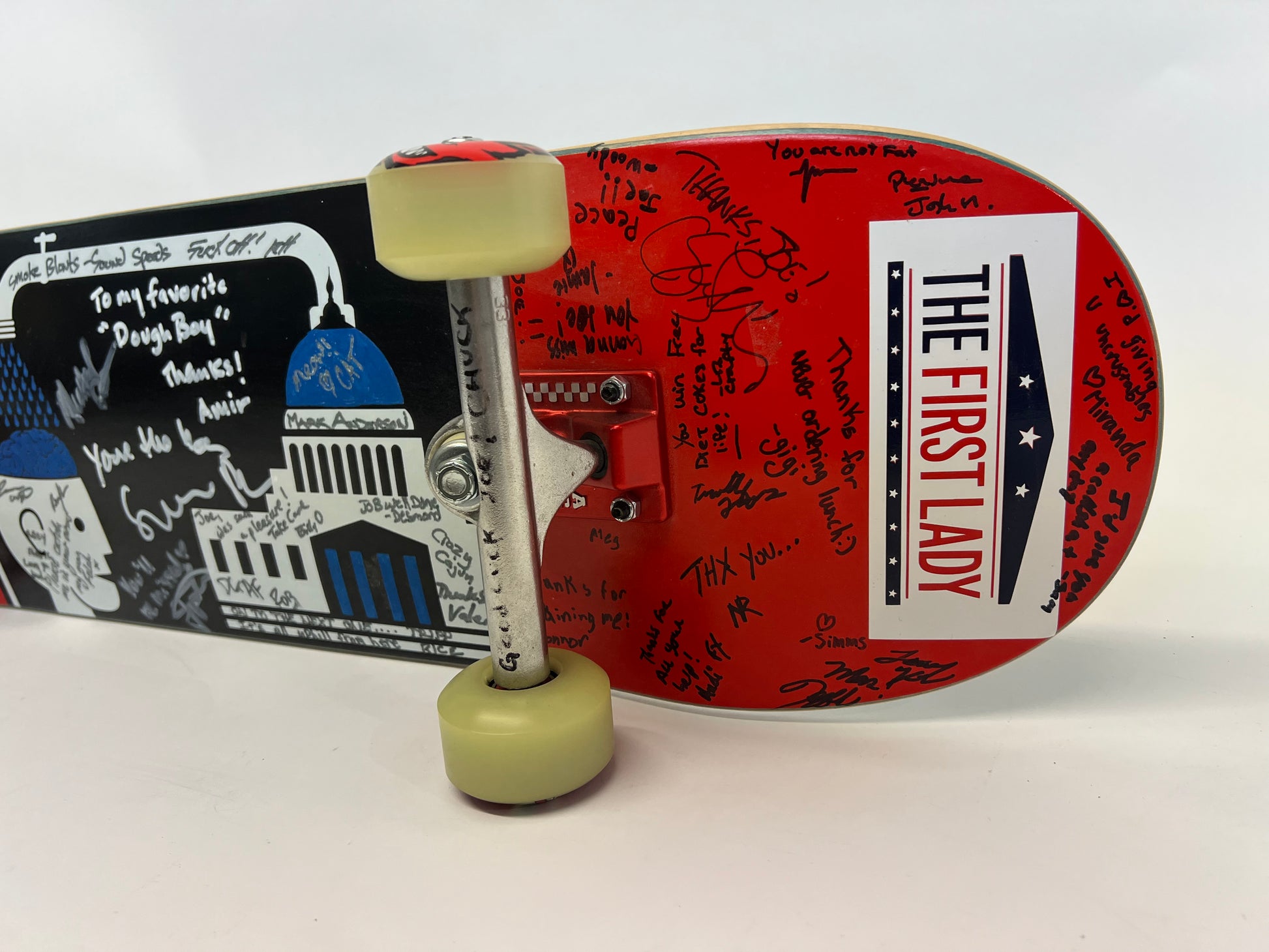 The First Lady (2022) Crew Autographed Skateboard Movie Prop Y'allywood Props   