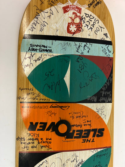 The Sleepover (2020) Cast & Crew Autographed Skateboard Movie Prop Y'allywood Props   