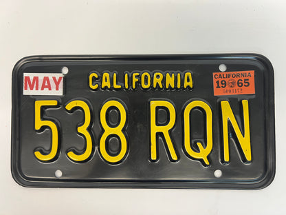 1965 License Plates Kreese Flashback S3E2 Cobra Kai Movie Prop Y'allywood Props 538 RQN Back On Screen  