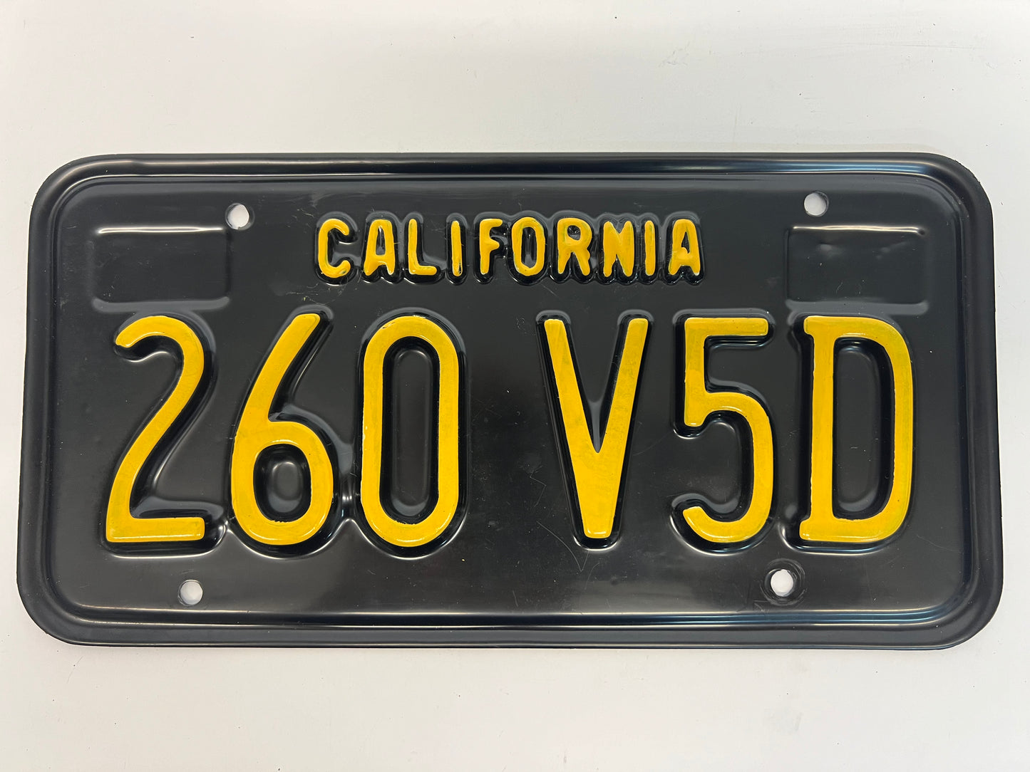 1965 License Plates Kreese Flashback S3E2 Cobra Kai Movie Prop Y'allywood Props 260 V5D Front On Screen  